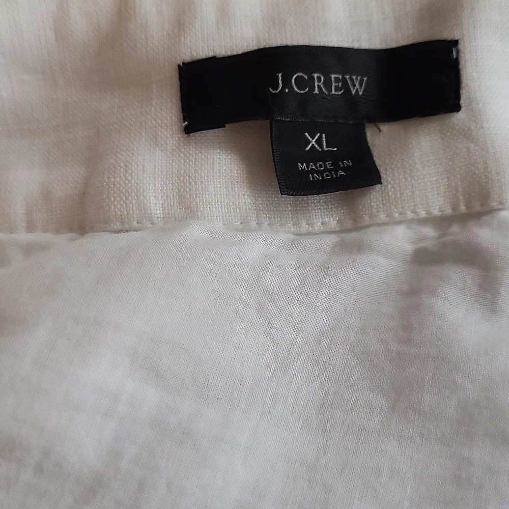 J. Crew Women's White Linen Maxi Skirt XL - Picture 3 of 5